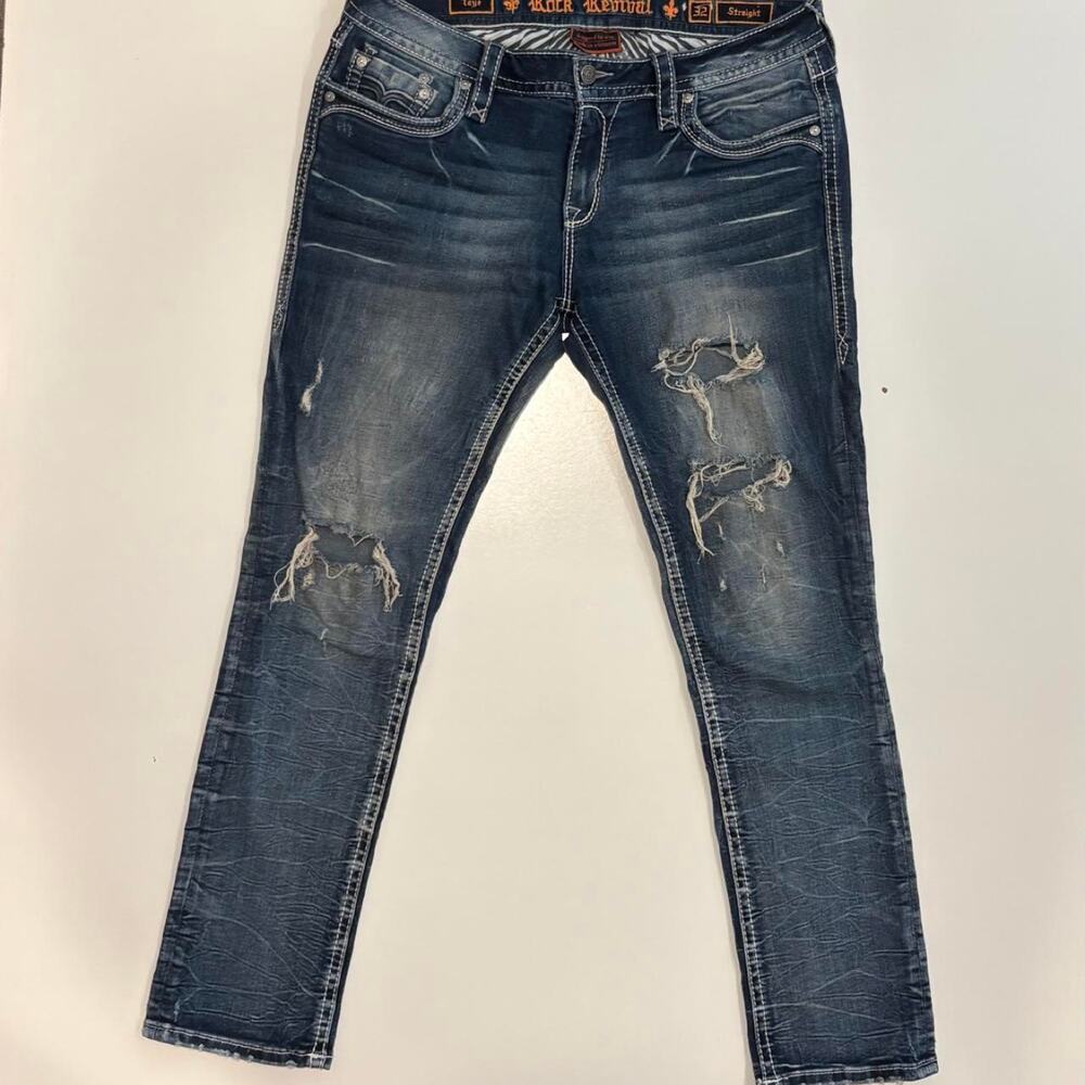 Rock revival taye straight jeans